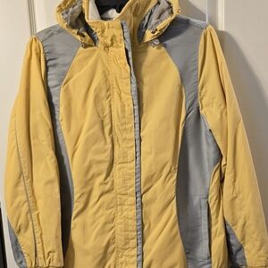 Old Navy Women's  Raincoat in Yellow and Gray